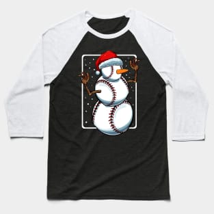 Baseball Snowman - Baseball Fan Christmas Present Baseball T-Shirt